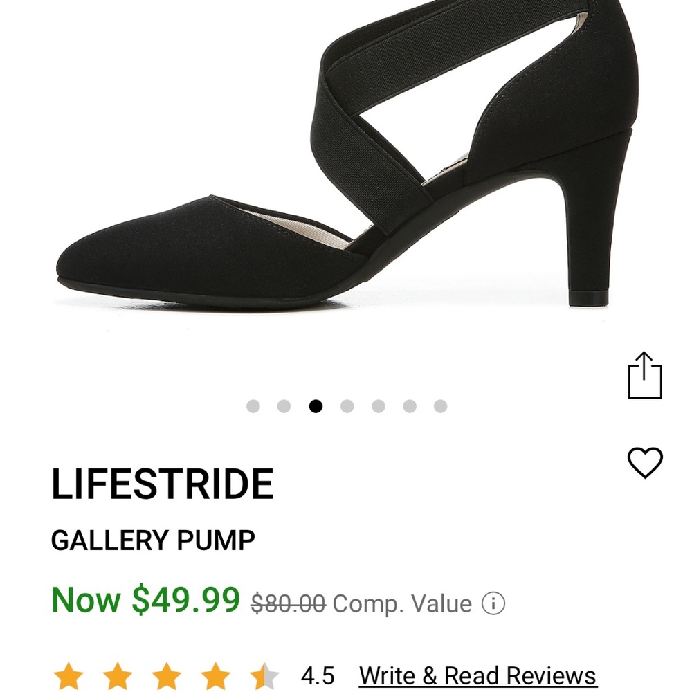 Life Stride Gallery Navy Blue never worn pumps